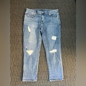 Gap girlfriend distressed jeans
